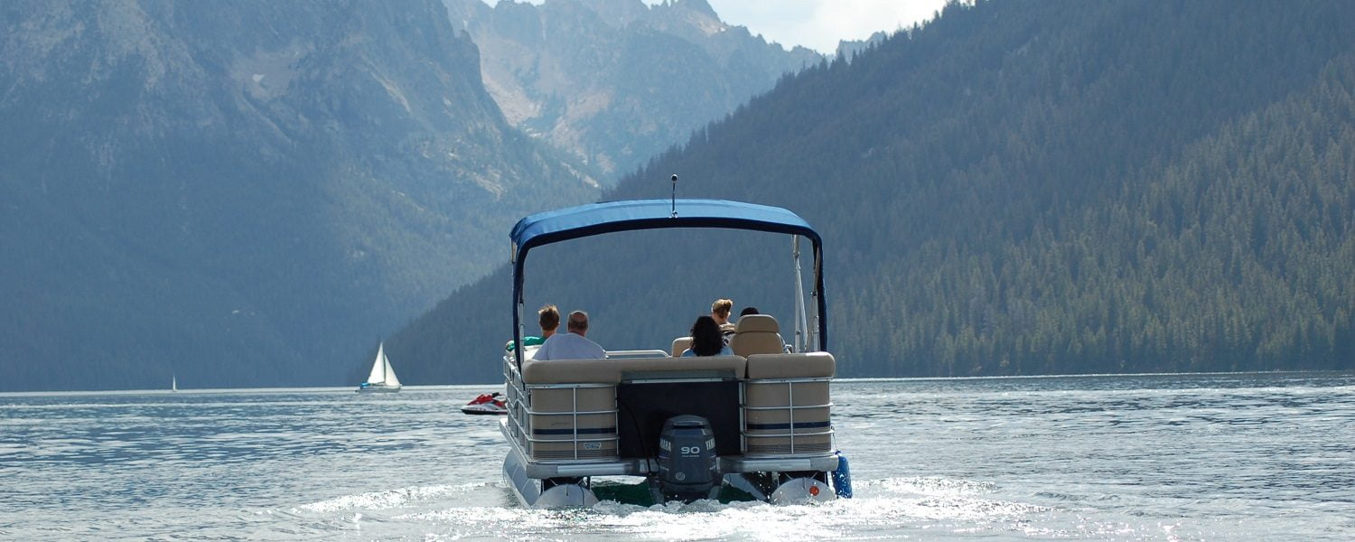 Pontoon Boat - Redfish Lake Lodge
