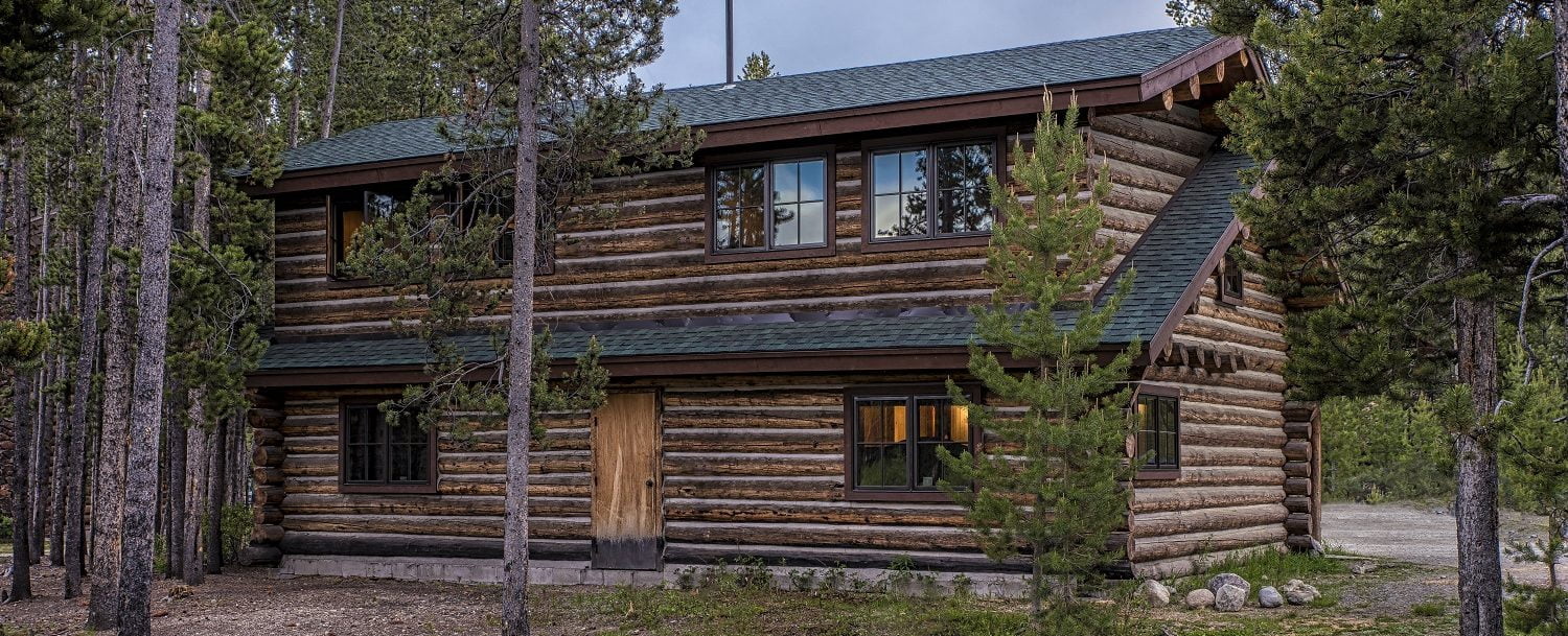 a cabin at Redfish Lake Lodge