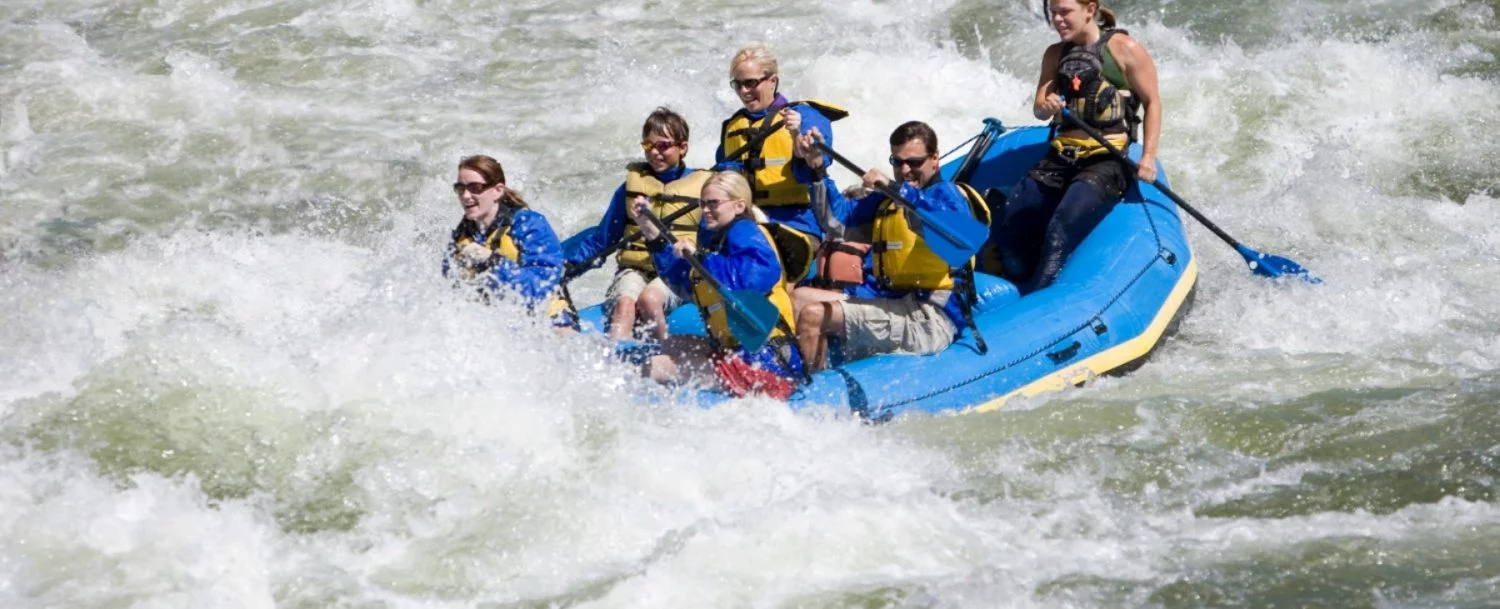 whitewater rafting down the Salmon River