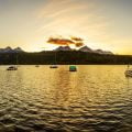 Redfish Lake sunset/sunrise