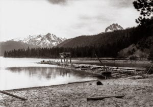 Historical Photo of Redfish Lake Lodge Dock
